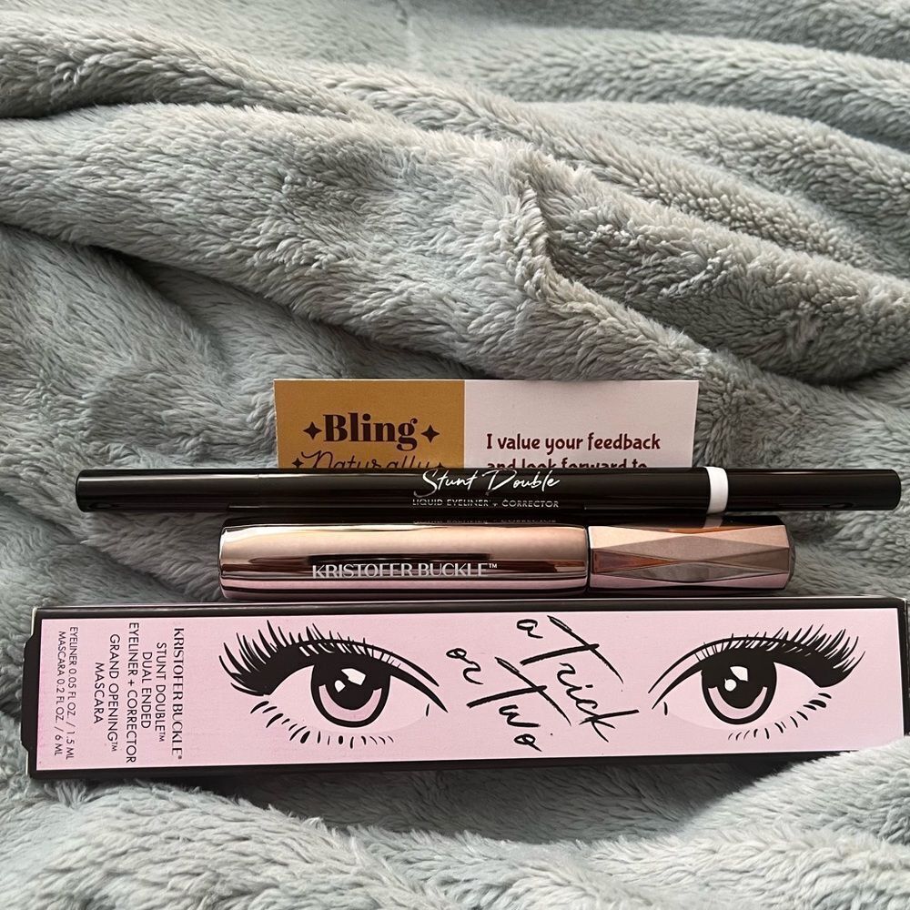 Kristofer Buckle Stunt Double Dual Ended Eyeliner Corrector Mascara